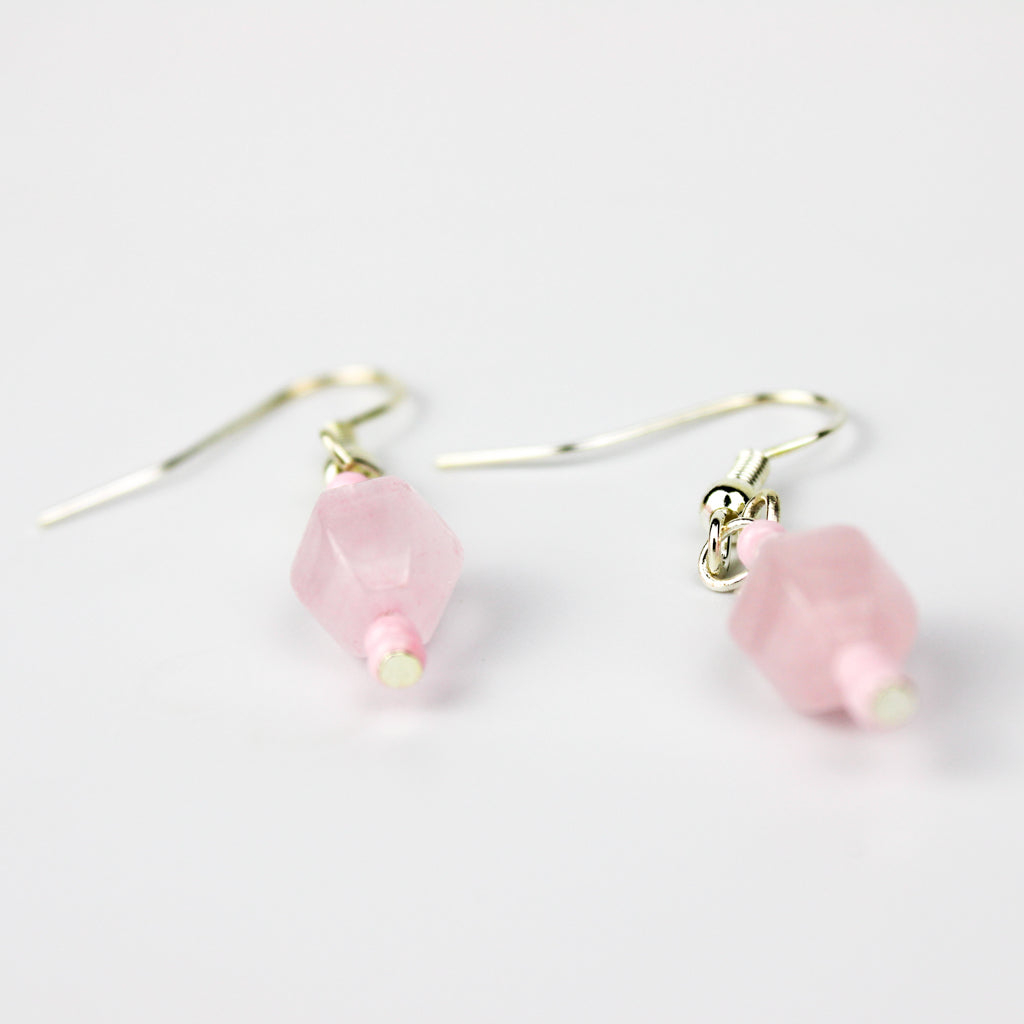 Pink Opal | Earrings |  Stacked Crystals