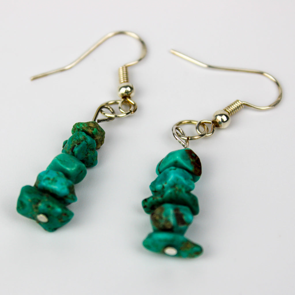 Turquoise | Earrings |  Stacked Crystals