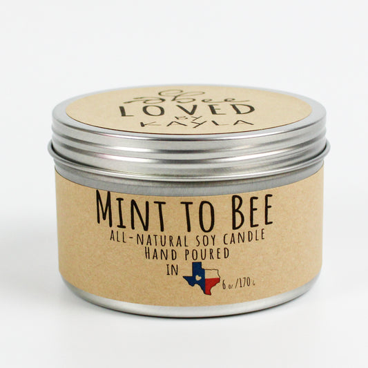 Mint To Bee | 6oz Travel Tin | Soy Wax Candle